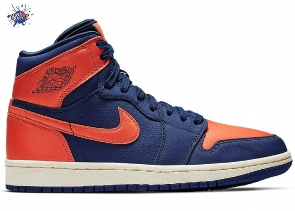 Meilleures Air Jordan 1 Woman Retro High Bleue Orange (AH7389-408)