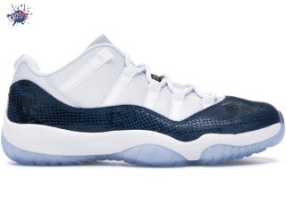 Meilleures Air Jordan 11 Retro Low Snake 2019 Marine (CD6846-102)