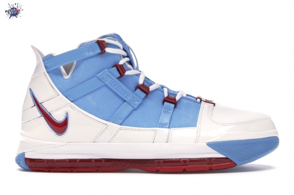 Meilleures Nike Lebron III 3 Houston Oilers 2019 Bianco Bleu (AO2434-400)