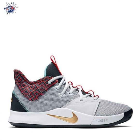 Meilleures Nike PG 3 Bhm Black History Month Bianco Gris Metallizzato (BQ6242-007)