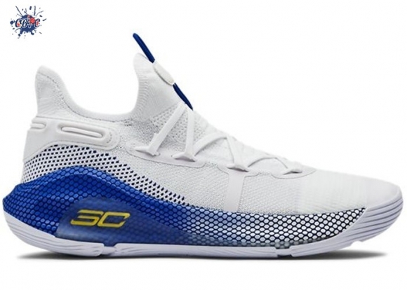 Meilleures Under Armour Curry 6 (GS) "Dub Nation" Bianco Bleu (3020415-103)