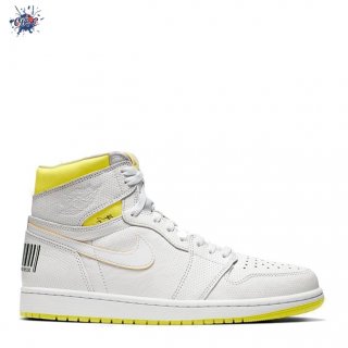 Meilleures Air Jordan 1 "First Class Flight" Blanc Vert (555088-170)