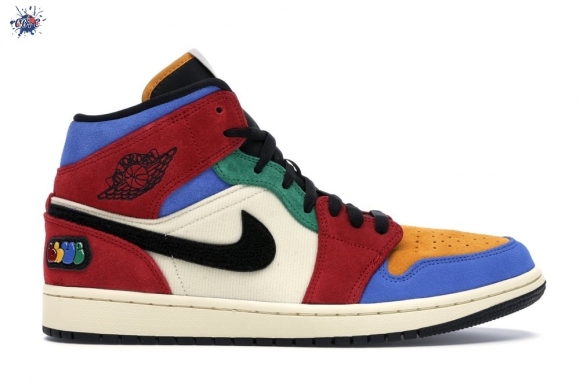 Meilleures Air Jordan 1 Mid Se "Fearless Bleue The Great" Multicolore (CU2805-100)