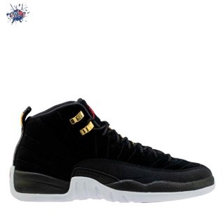 Meilleures Air Jordan 12 Retro (GS) "Reverse Taxi" Noir (153265-017)