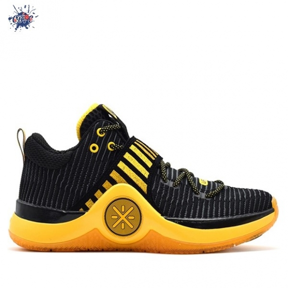 Meilleures Li Ning Way Of Wade 6 "Caution" Noir Jaune (ABAM089-85)