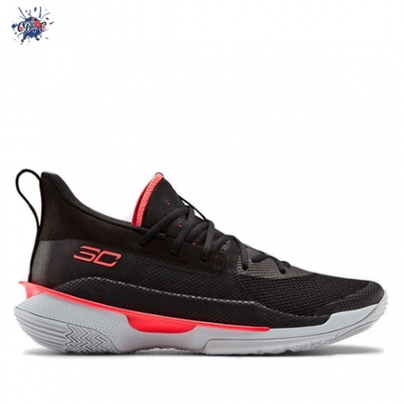 Meilleures Under Armour Curry 7 "Beta Red" Noir (3021258-001)