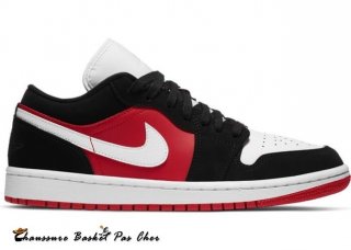 Air Jordan 1 Low Noir Blanc (W) Gym Rouge (DC0774-016)