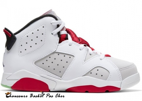 Air Jordan 6 Retro "Hare" (Ps) Rouge Blanc (384666-062)