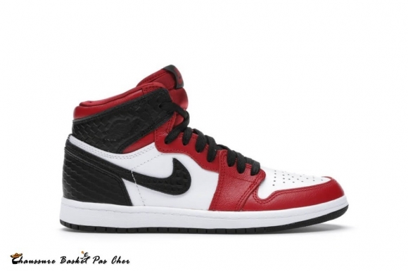 Jordan 1 Retro High Satin Snake Chicago (Ps) Blanc Noir (CU0449-601)