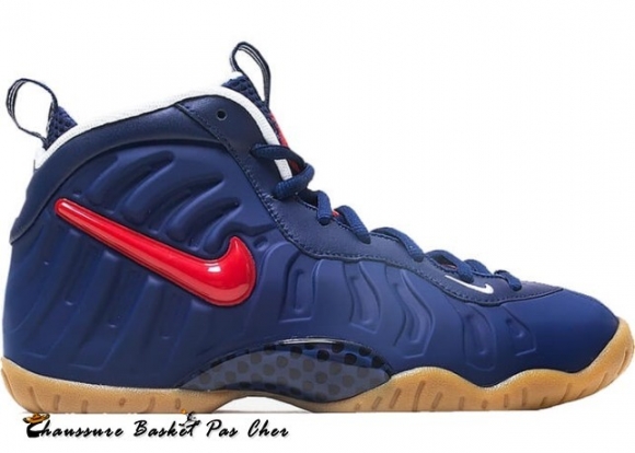 Nike Air Foamposite Pro (Gs) Bleu Rouge (644792-405)