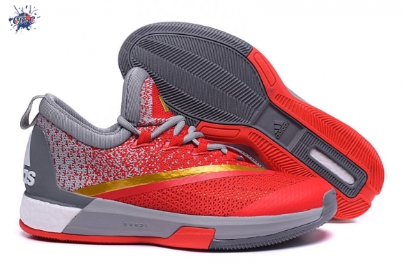 Meilleures Adidas Crazylight James Harden Rouge Gris Or