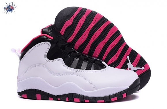 Meilleures Air Jordan 10 Blanc Noir Rose