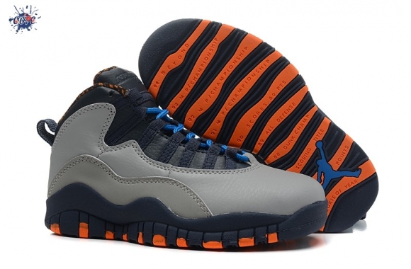 Meilleures Air Jordan 10 Gris Enfant