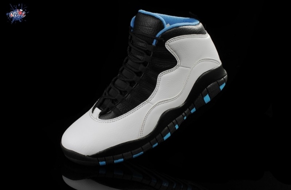 Meilleures Air Jordan 10 Noir Blanc Bleu