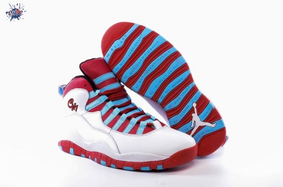 Meilleures Air Jordan 10 Rouge Blanc