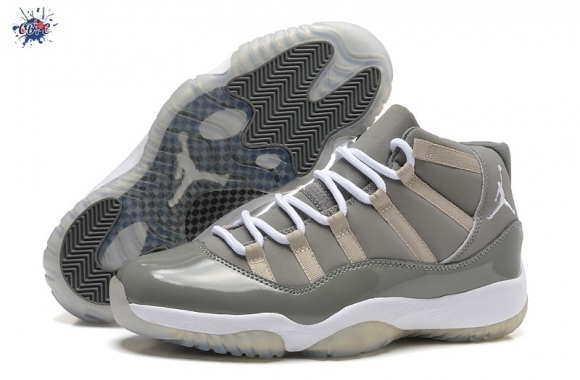 Meilleures Air Jordan 11 Gris Blanc Gris