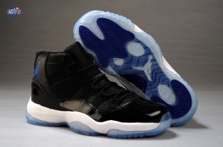 Meilleures Air Jordan 11 Noir Blanc Clair Bleu