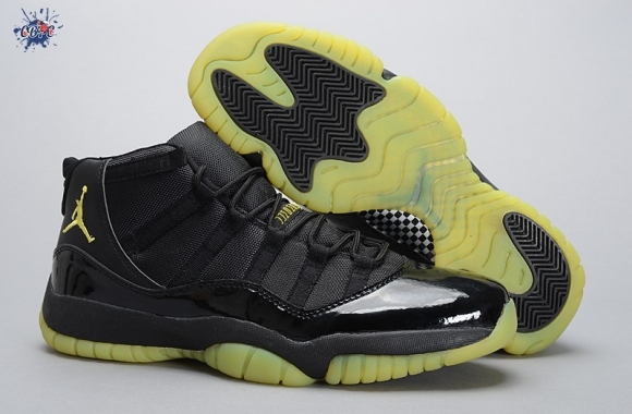 Meilleures Air Jordan 11 Vert Noir