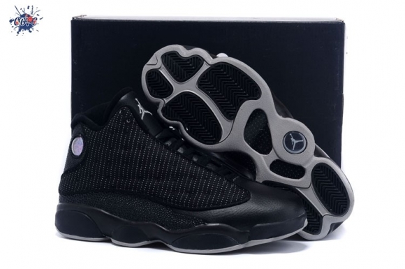 Meilleures Air Jordan 13 Gris Noir