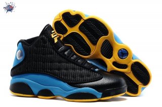 Meilleures Air Jordan 13 Noir Bleu Noir