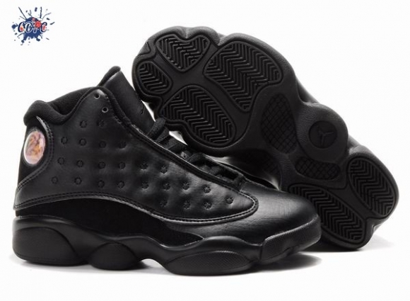 Meilleures Air Jordan 13 Noir Enfant