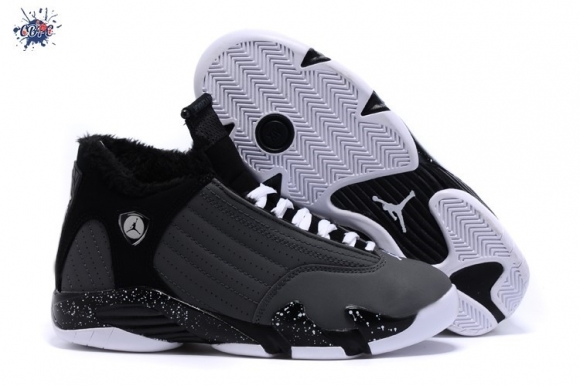 Meilleures Air Jordan 14 Gris Noir