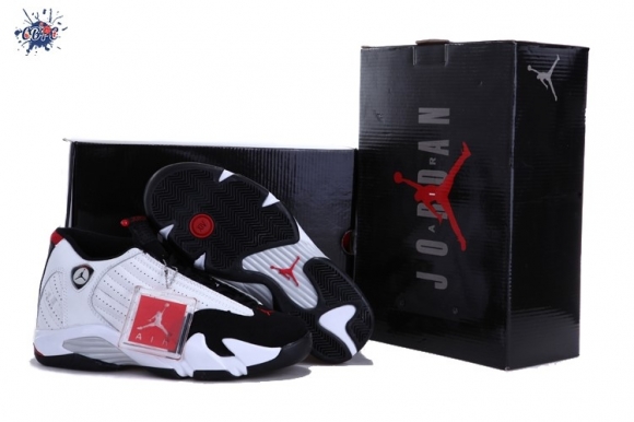 Meilleures Air Jordan 14 Noir Blanc Rouge