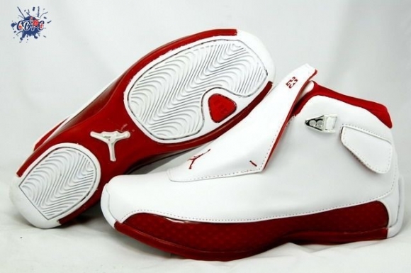 Meilleures Air Jordan 18 Blanc Rouge