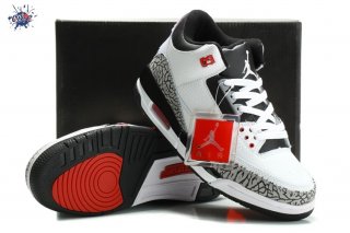 Meilleures Air Jordan 3 Blanc Gris Noir