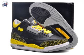 Meilleures Air Jordan 3 Noir Jaune