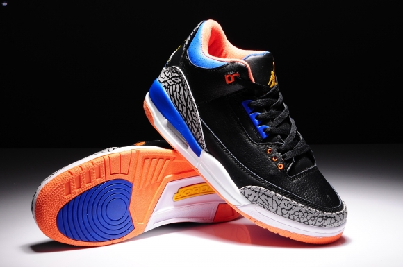 Meilleures Air Jordan 3 Noir Orange