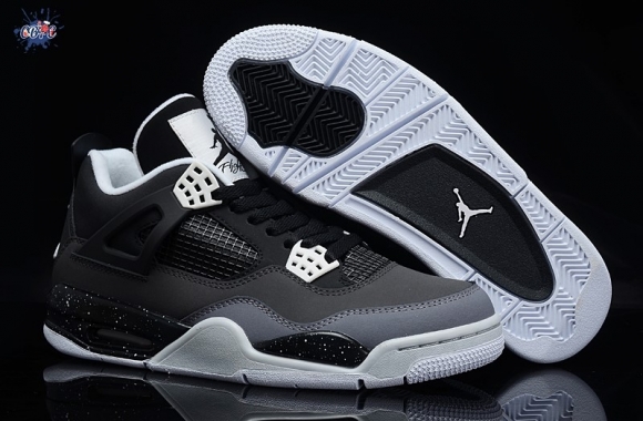 Meilleures Air Jordan 4 Gris Blanc Noir