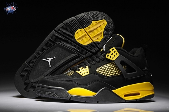 Meilleures Air Jordan 4 Noir Jaune