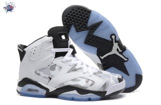 Meilleures Air Jordan 6 Blanc Gris Noir