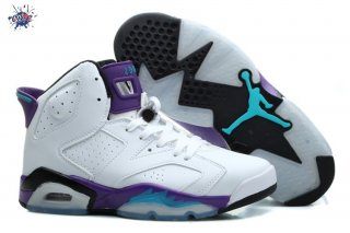 Meilleures Air Jordan 6 Blanc Pourpre Noir