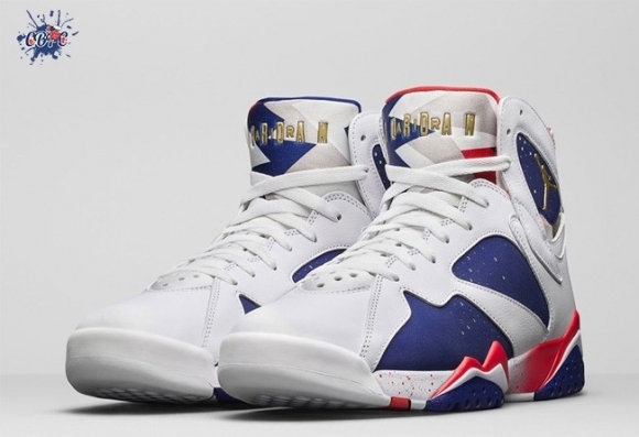 Meilleures Air Jordan 7 Blanc Bleu Rouge