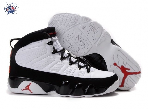 Meilleures Air Jordan 9 Blanc Rouge Noir