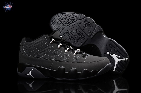 Meilleures Air Jordan 9 Gris Blanc Noir