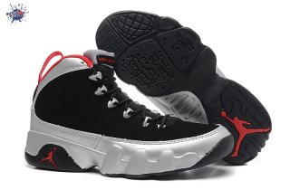 Meilleures Air Jordan 9 Noir Argent