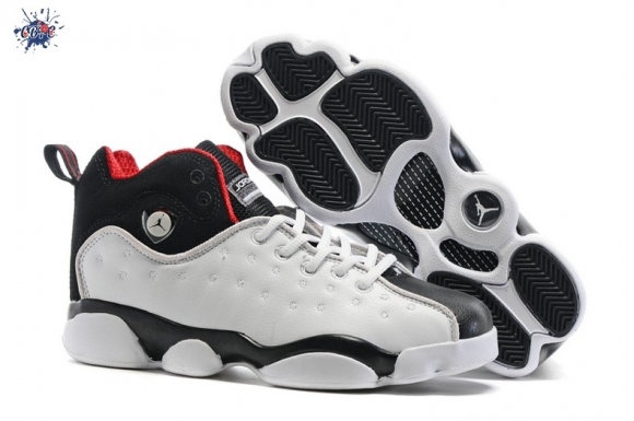 Meilleures Air Jordan Jumpman Team 2 GS Blanc Noir