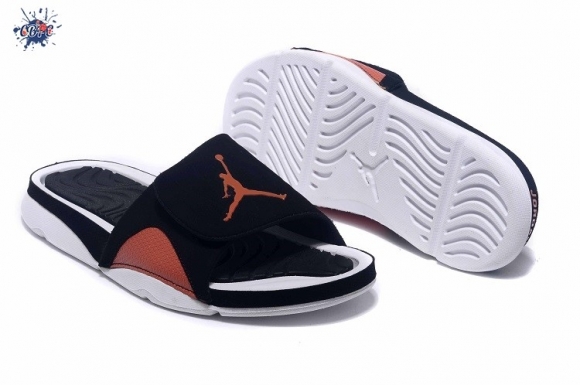 Meilleures Jordan Hydro Claquette Noir Orange