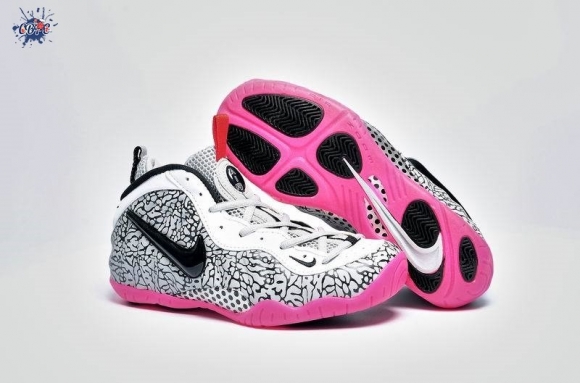 Meilleures Nike Air Foamposite Blanc Noir Rose