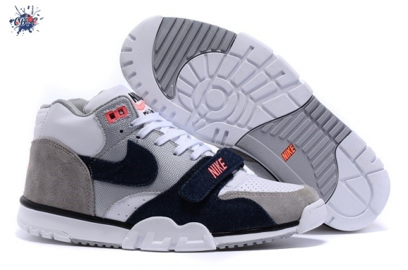 Meilleures Nike Air Trainer 1 Mid Blanc Gris