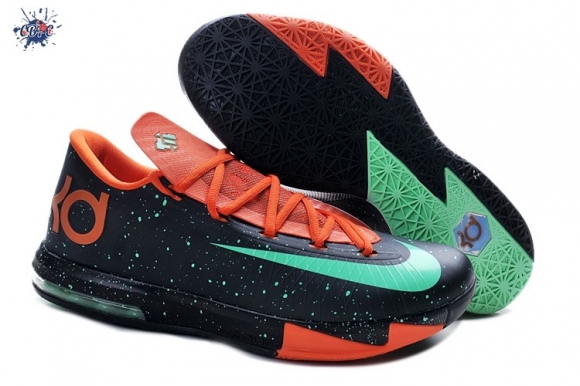 Meilleures Nike KD 6 Noir Orange Vert