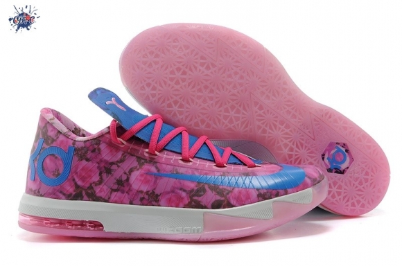 Meilleures Nike KD 6 Rose Rouge Bleu