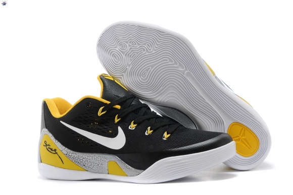 Meilleures Nike Kobe 9 Elite Noir Jaune