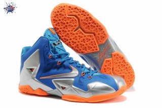 Meilleures Nike Lebron 11 Bleu Argent