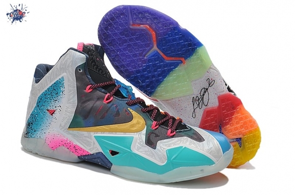 Meilleures Nike Lebron 11 Noir Multicolore