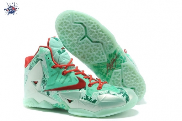 Meilleures Nike Lebron 11 Vert Rouge