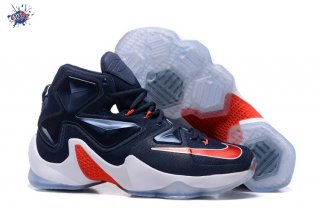 Meilleures Nike Lebron 13 Foncé Bleu Blanc Rouge